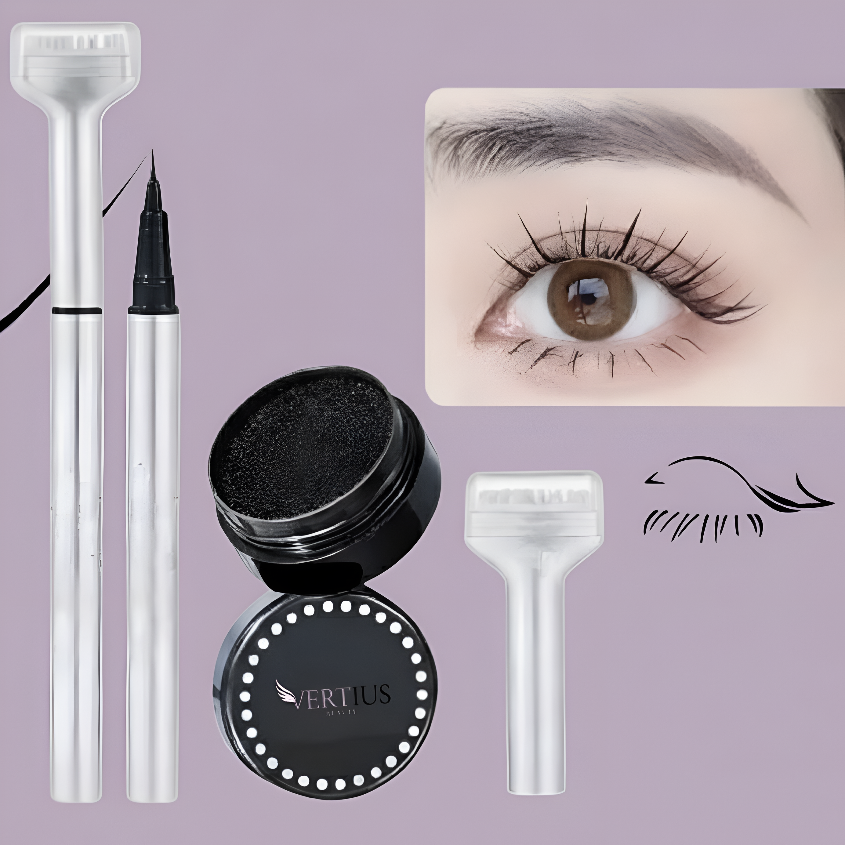 Lower Eyelash Stamp Set